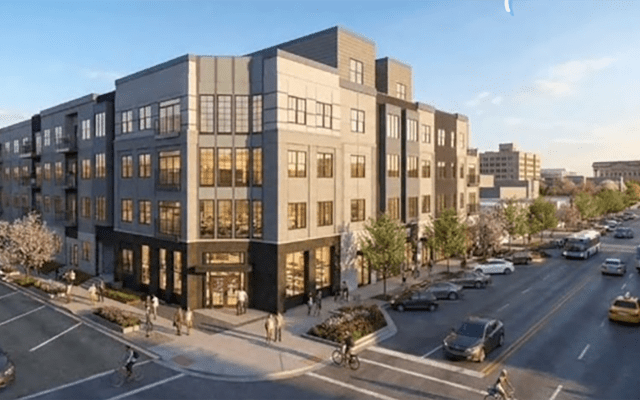 exterior of an apartment building